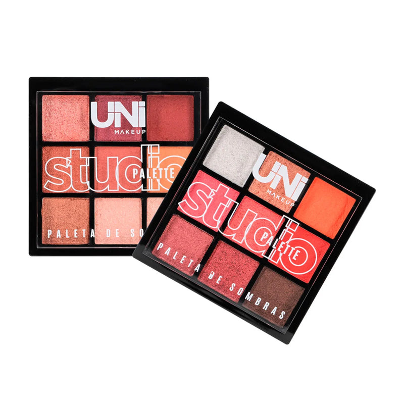 Paleta de Sombras Studio Palette 9 Cores - Uni Makeup