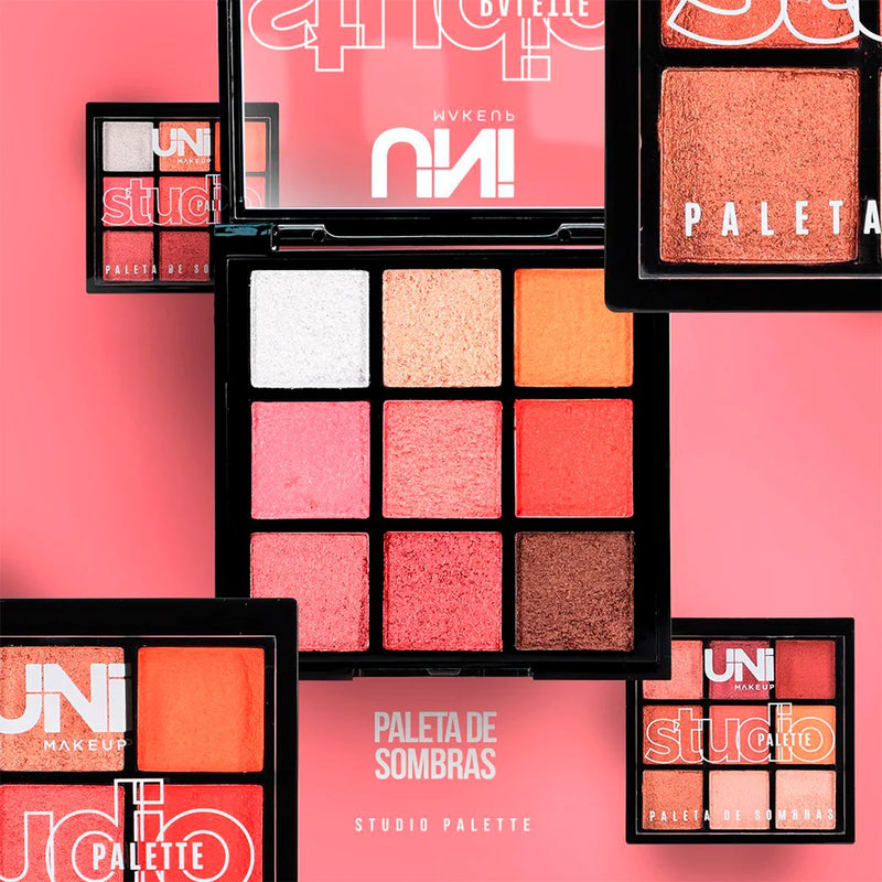 Paleta de Sombras Studio Palette 9 Cores - Uni Makeup