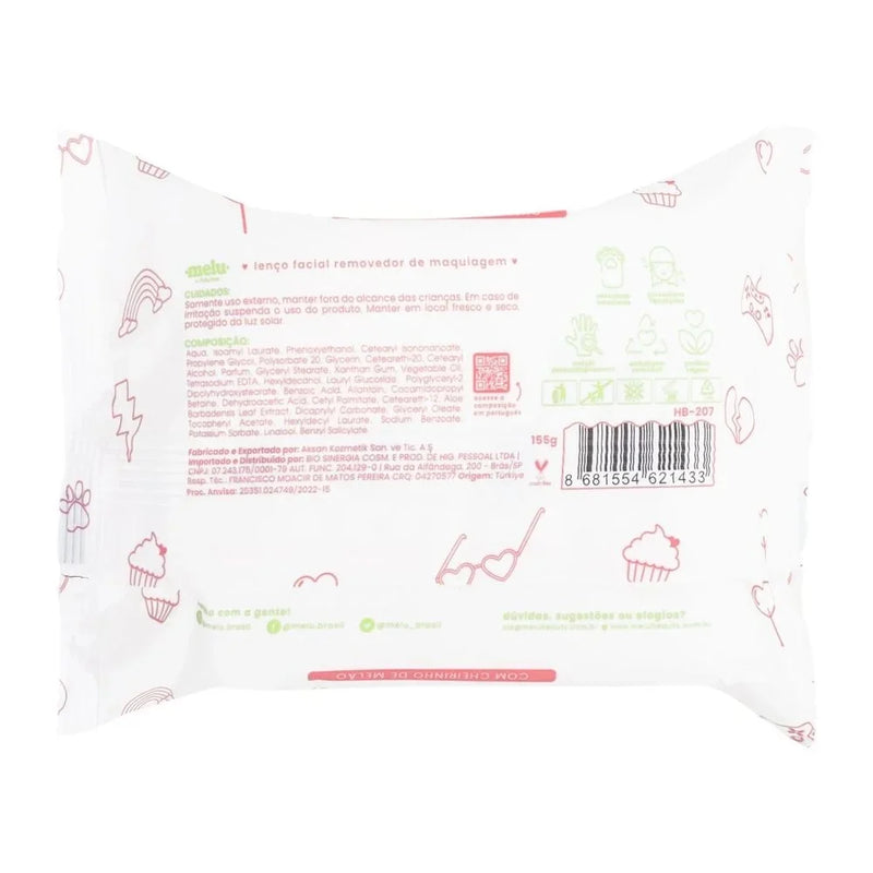 Lenço Facial Removedor De Maquiagem Melu RR-207 Ruby Rose